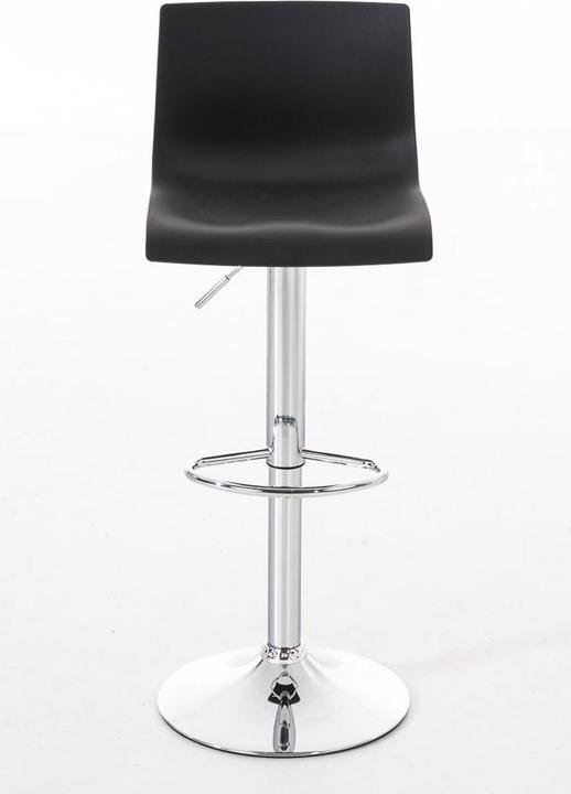Actual product image CLP Set of 2 bar stools Hoover plastic chrome, black