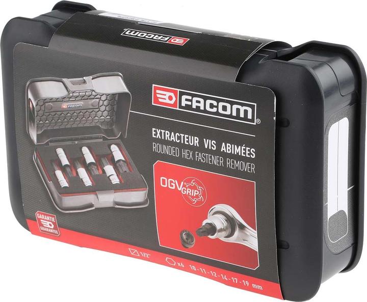 Produktbild Facom Vierkant Biteinsätze, 6-teilig, Länge 60 mm (19 mm, 12 mm, 14 mm, 10 mm, 17 mm, 11 mm)