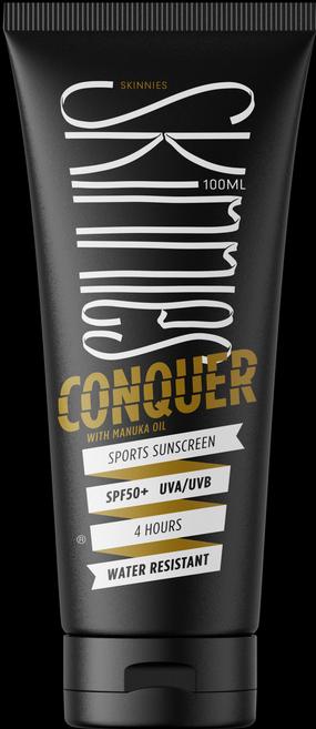 Skinnies Conquer (Sonnengel, SPF 50, 200 ml)