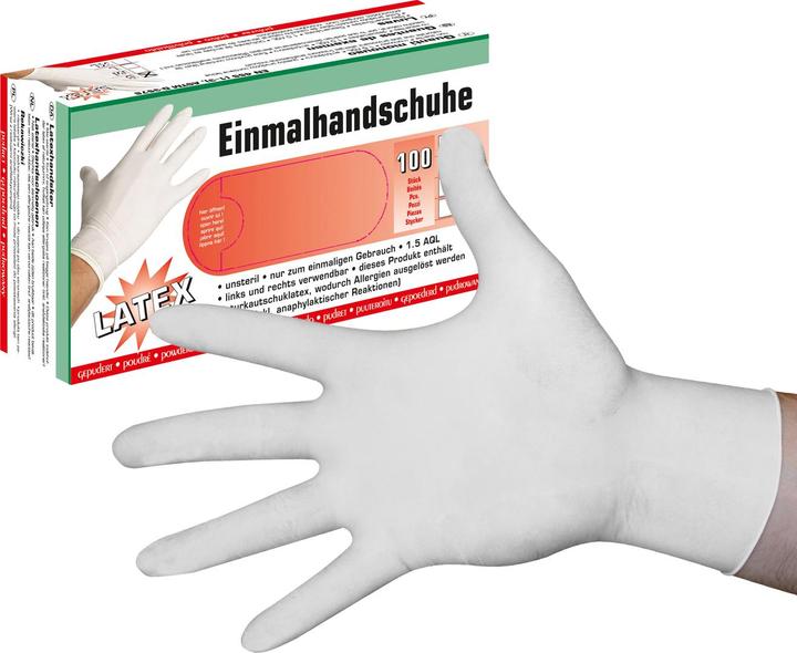 Produktbild Kerbl Handschuhe Latex Gr.L leicht gepudert,VE:100St. (L)