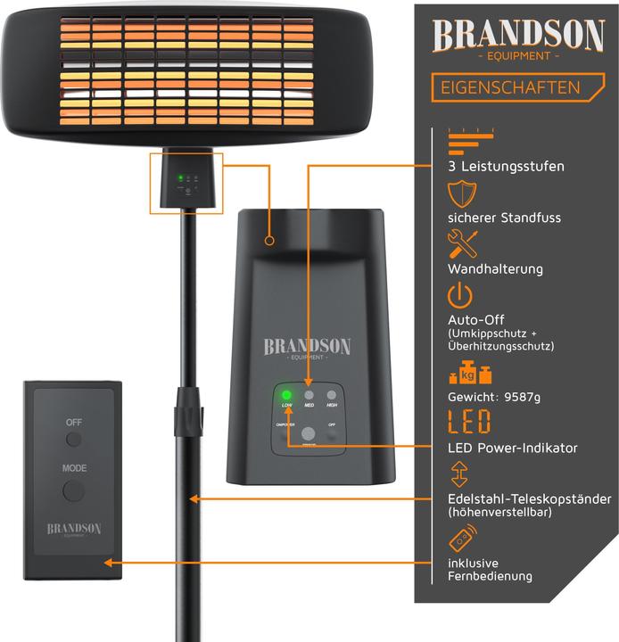 Produktbild Brandson Heizstrahler