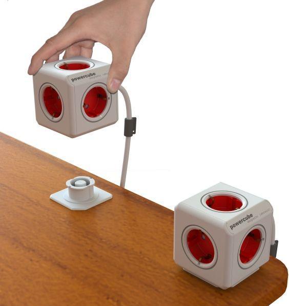 Actual product image Allocacoc PowerCube Extended incl. 1.5 m cable Type F (5 x, CEE 7/4, 1.50 m)