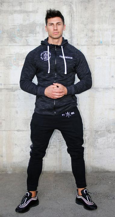 Immagine prodotto Gym Generation Felpa con cappuccio e zip - GUNMETAL (S)