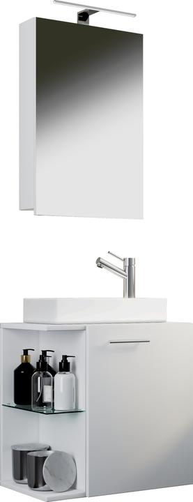 Produktbild VCM 3 tlg. Gäste WC Waschplatz Waschtisch Hausa Spiegelschrank