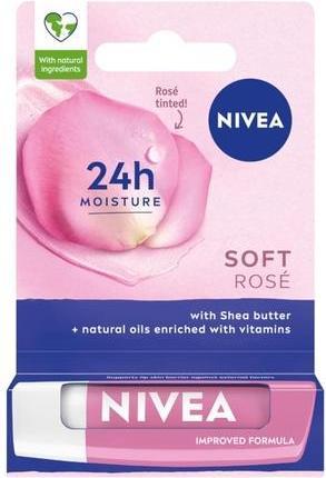 NIVEA Soft Rose Nourishing Lipstick 4.8g (Transparent)