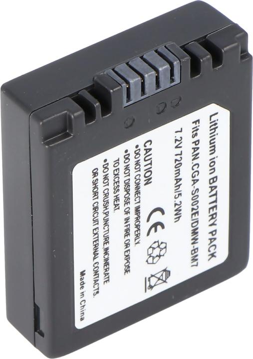 Actual product image AccuCell Akku Panasonic CGA-S002, CGR-S002, DMW-BM7 (Camera battery)