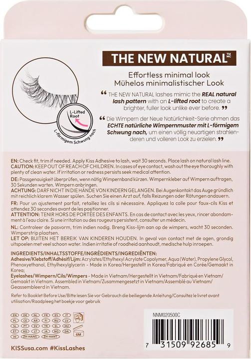 Actual product image KISS Lashes - Ks The New Natural Multipack 02 (Artificial eyelashes)