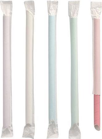 Produktbild Papstar Papier-Trinkhalm, 200 mm, farbig sortiert (200 x)