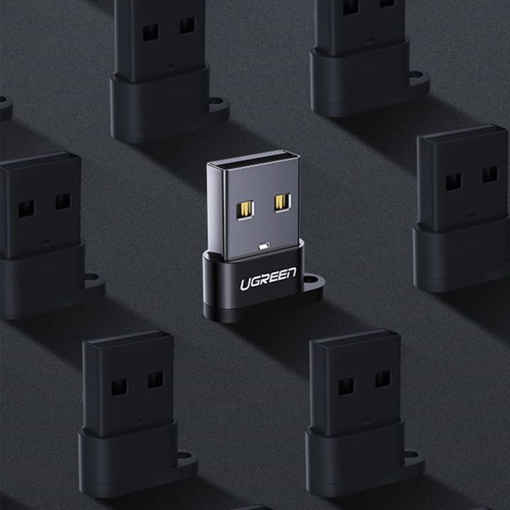 Productafbeelding Ugreen USB-C naar USB-A 2.0 bluetooth adapter (zwart) (USB 2.0, USB 3.1)