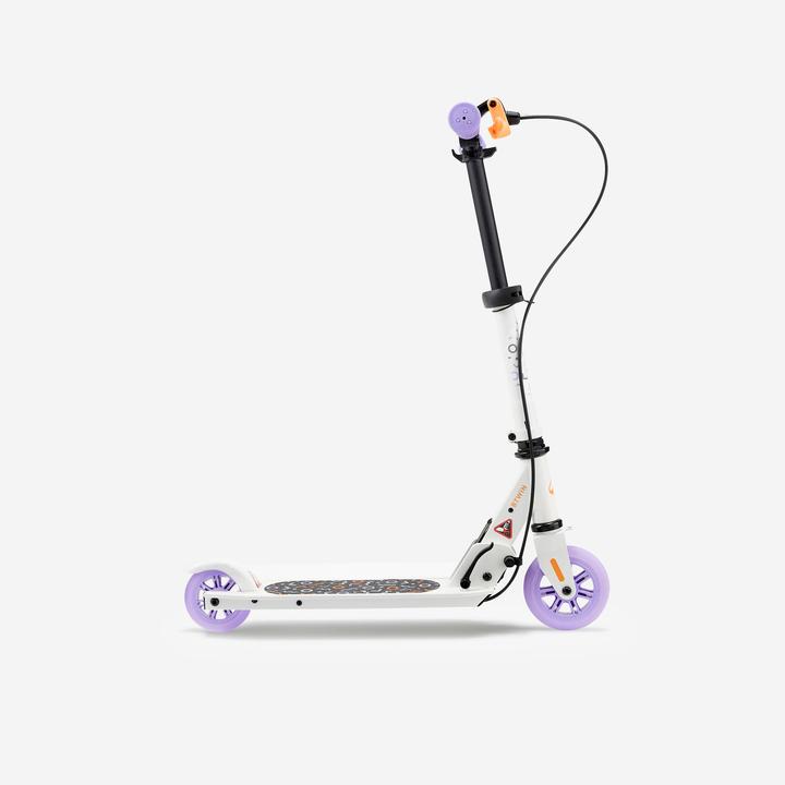 Produktbild Oxelo Scooter Tretroller Kinder mit Bremse - Play 5 weiss/violett