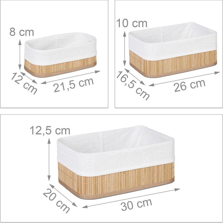 Actual product image Relaxdays Bath (3 x, 30 x 20 x 12.5 cm)