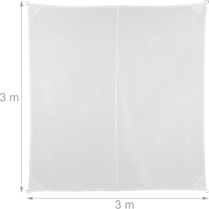 Actual product image Relaxdays Sonnensegel (300 x 300 x 0.5 cm)
