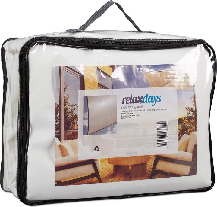 Actual product image Relaxdays Sonnensegel (300 x 300 x 0.5 cm)