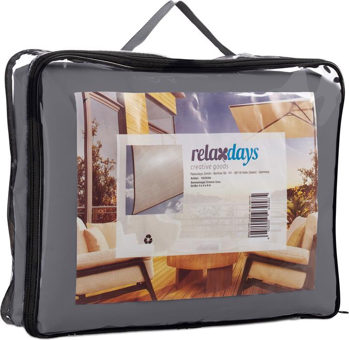 Image du produit Relaxdays Voile d'ombrage triangle (400 x 340 x 0,5 cm)