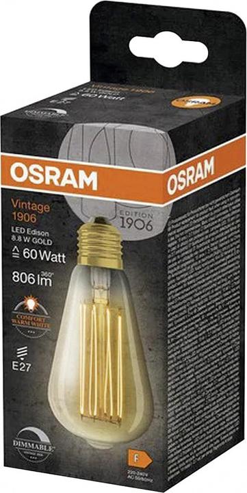 Immagine prodotto Osram Vintage-Lampe (E27, 8.80 W, 806 lm, 1 x, F)