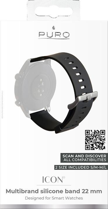 Produktbild Puro Smartwatch-Armband universal, 22mm (S (22 mm, Silikon)