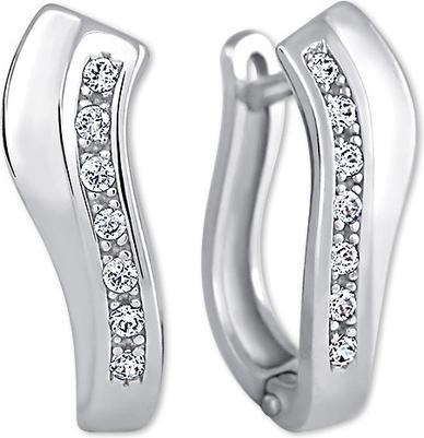 Brilio Fine earrings made of white gold with crystals 239 001 00743 07