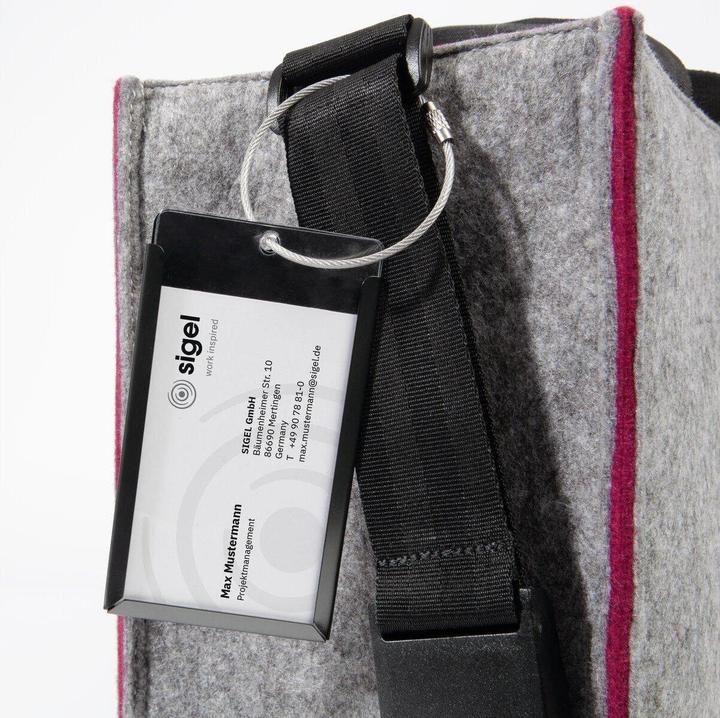 Produktbild Sigel Notebooktasche Desk Sharing Bag Bicolor M, Grau/Rot 15.4 (15.40")