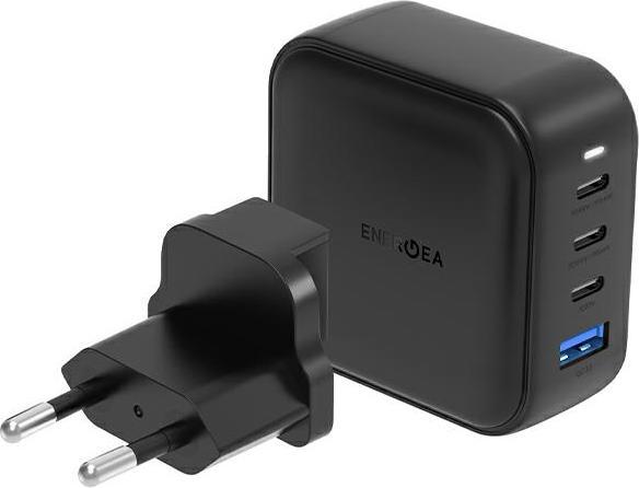 Energea ład. siec. 1xUSB+3xUSB-C PD-PPS-QC 3.0 100W 3C1A czarny/black US+EU Travelite GAN100 (100 W)
