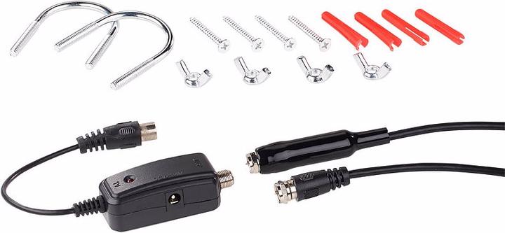 Image du produit Auvisio Antenne extérieure active DVB-T/T2 (Antenne plate, 25 dB, DVB-T / -T2)