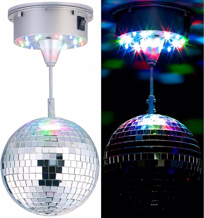 Image du produit Lunartec Boule disco auto-rotative 2 fois avec base