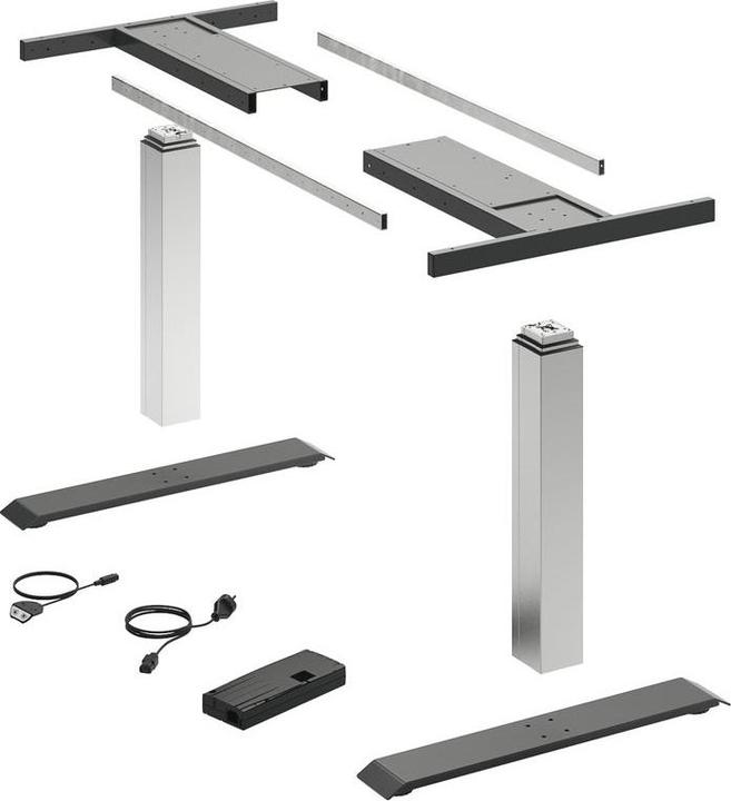 Hettich LegaDrive table frame set Basic silver graphite