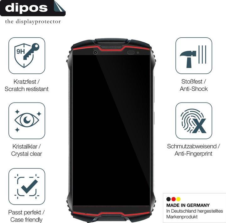 Image du produit Dipos Film de Protection d’écran Anti-Shock (2 pièce(s), Cubot King Kong Mini 2 Pro)