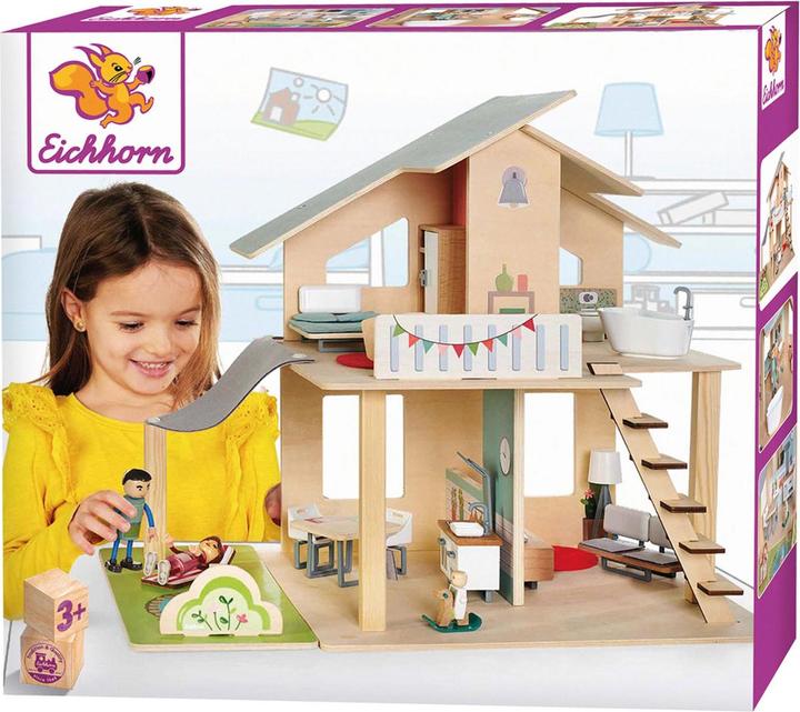 Produktbild Eichhorn Puppenhaus mit Möbeln