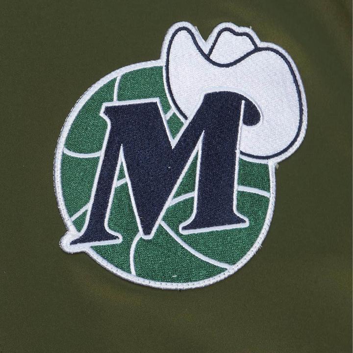 Actual product image Mitchell & Ness M&N Satin Bomber Jacket - FLIGHT Dallas Mavericks - M (M)