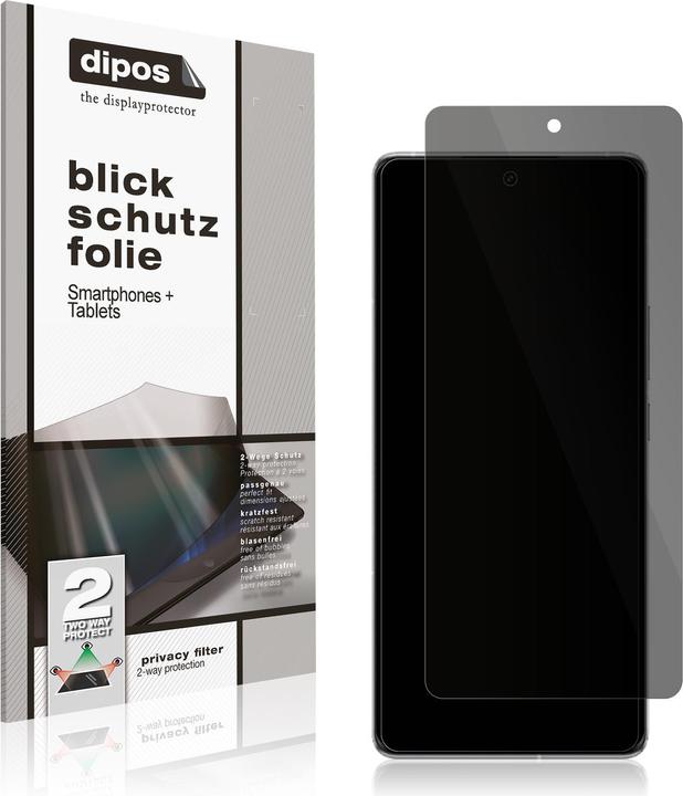 Produktbild Dipos Blickschutzfolie 2-Way Anti-Shock (1 Stück, Vivo iQOO 12 Pro)