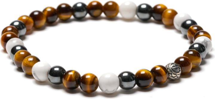 Immagine prodotto Balibay Mago (20.50 cm, Agata, Ematite, Occhio di tigre, Pietra preziosa, Argento 925)