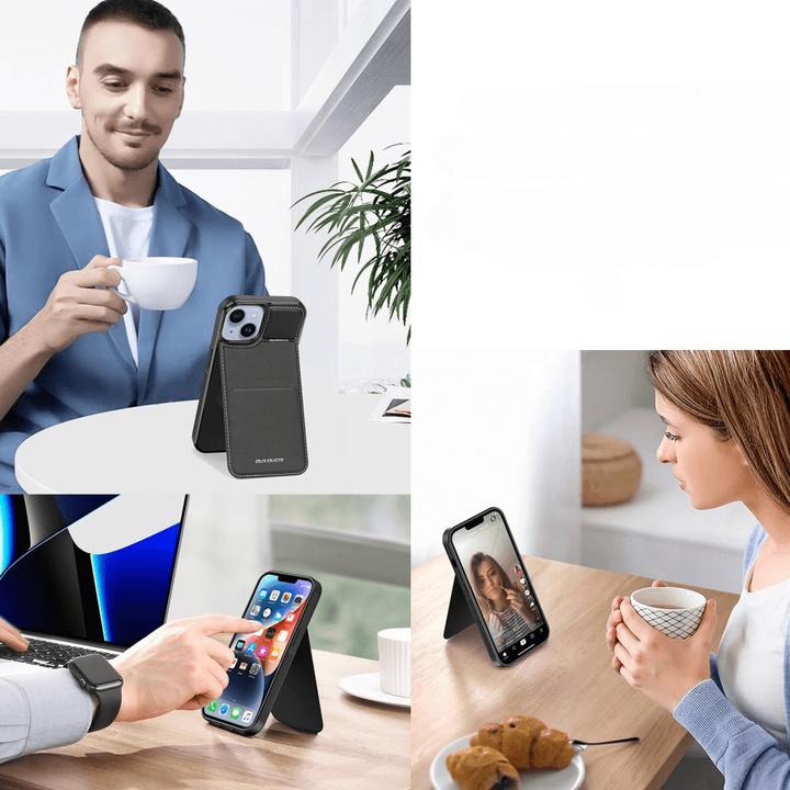 Immagine prodotto Dux Ducis Custodia a portafoglio 3in1 con supporto per iPhone 15 MagSafe RFID Blocking Rafi Mag - Ne (Apple iPhone 15)