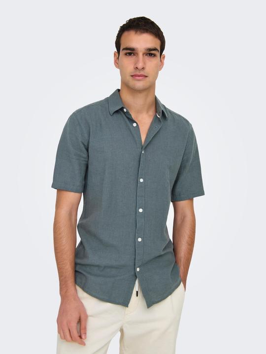 Produktbild Only & Sons Onscaiden Life Ss Solid Linen Shirt Noos (M)