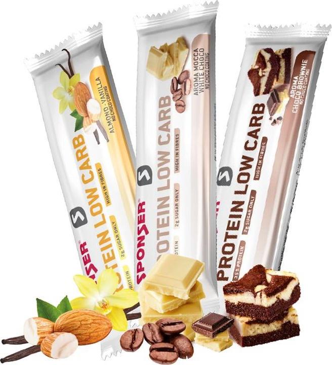 Produktbild Sponser Low Carb Bar (Weisse Schokolade, Mocha, 1 Stk., 50 g)