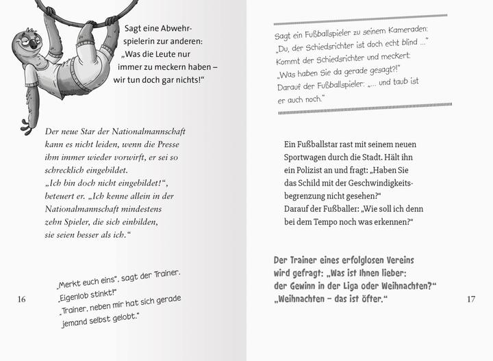 Actual product image Ravensburger Auf den Rasen, fertig, los! Die besten Fussballwitze (German, Thai Tran, Pascal Nöldner, 2024)