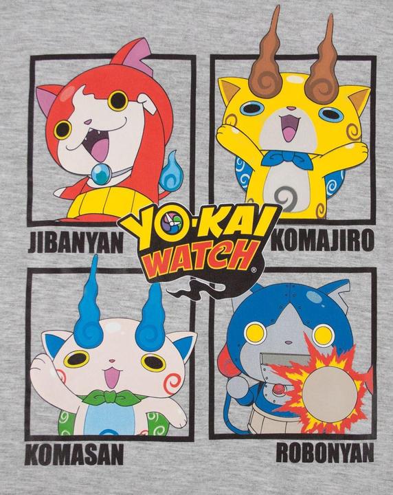 Actual product image Yo-kai Watch Childrens/Kids Character Panel Long Pyjama Set (104)