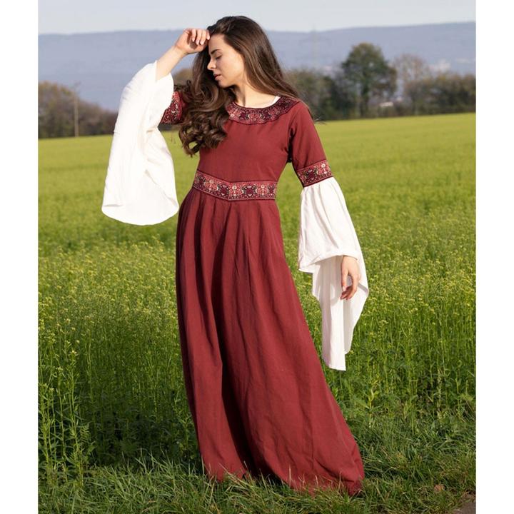 Produktbild Carbone Damen Mittelalter Kleid Yala, Trompetenärmel (M)