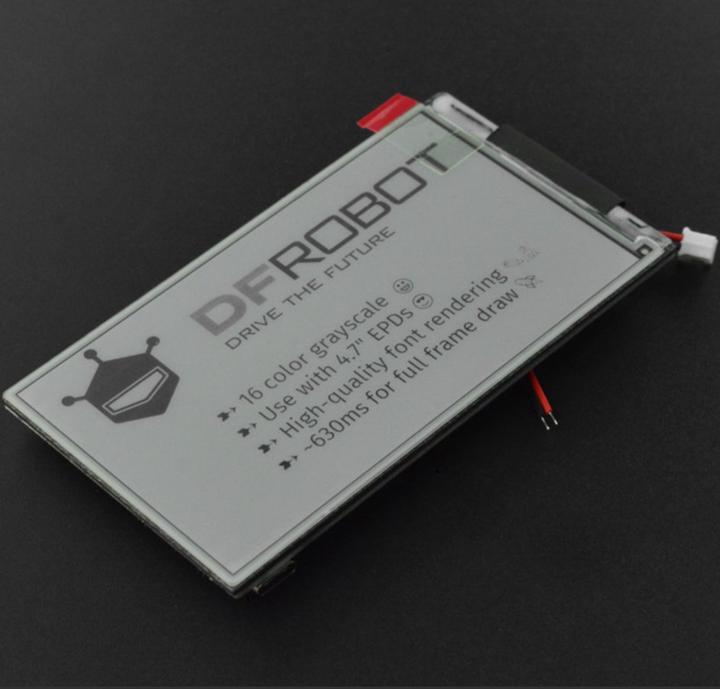 Immagine prodotto DFRobot Display E-Ink da 4,7 pollici 540x960 con ESP32