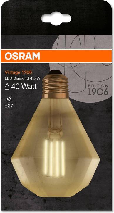 Actual product image Osram LED diamond shape (E27, 4.50 W, 470 lm, 1 x, E)