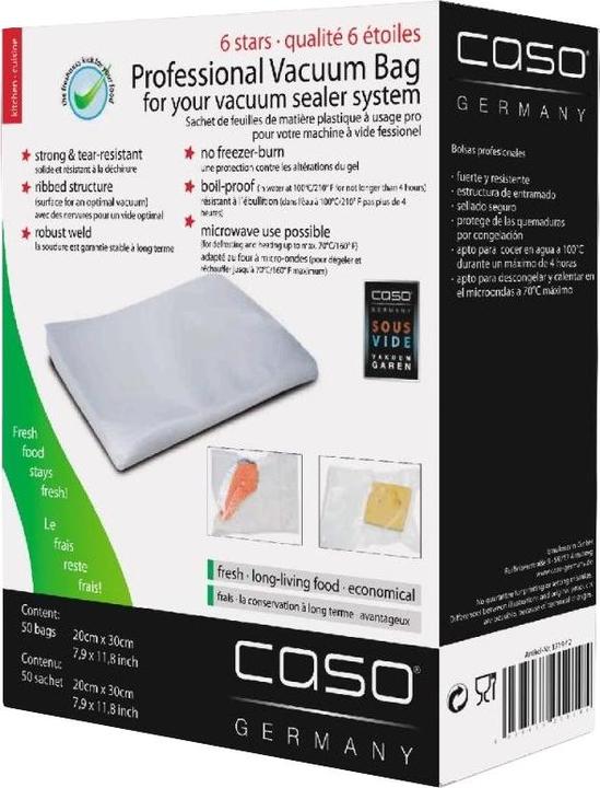 Actual product image Caso Foil bags (50 x)