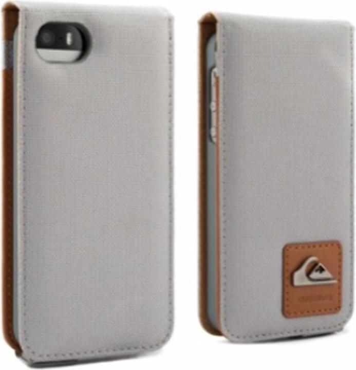 Produktbild Proporta Quiksilver Canvas Flip Case für iPhone 5/5S/SE Grau (Apple iPhone 5, Apple iPhone 5s)