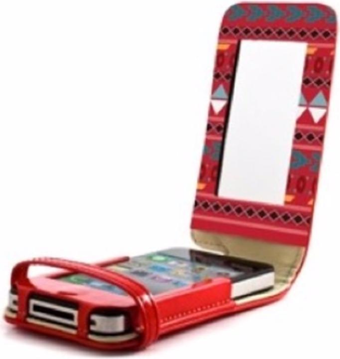 Produktbild Proporta Case für iPhone 5/5S/SE Rot/Block Lining (Apple iPhone 5, Apple iPhone 5s)