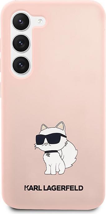 Produktbild Karl Lagerfeld KLHCS23SSNCHBCP S23 S911 hardcase pink/pink Silicone Choupette (Samsung Galaxy S23)