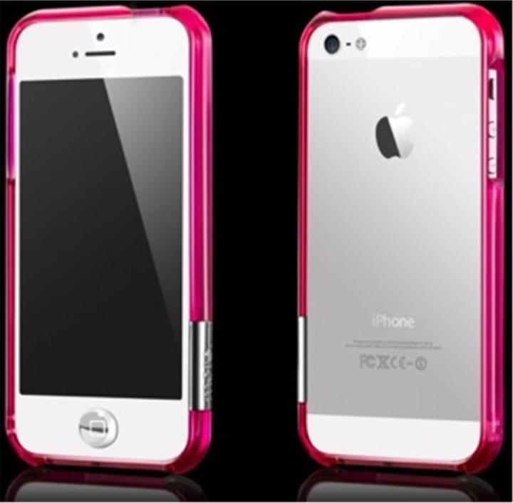 more. Color Gem Lucent Bumper für iPhone 5/5S/SE Pink (Apple iPhone 5, Apple iPhone 5s, Apple iPhone SE)
