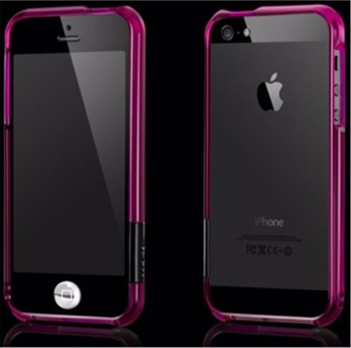 Actual product image more. Color Gem Lucent Bumper for iPhone 5/5S/SE Purple (Apple iPhone 5s, Apple iPhone 5, Apple iPhone SE)