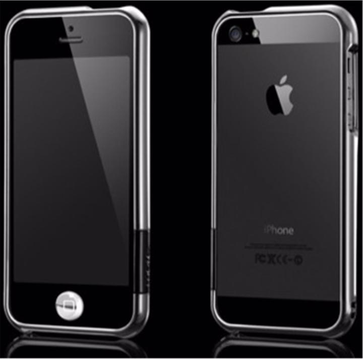 Produktbild more. Color Gem Lucent Bumper für iPhone 5/5S/SE Silver (Apple iPhone 5, Apple iPhone 5s)