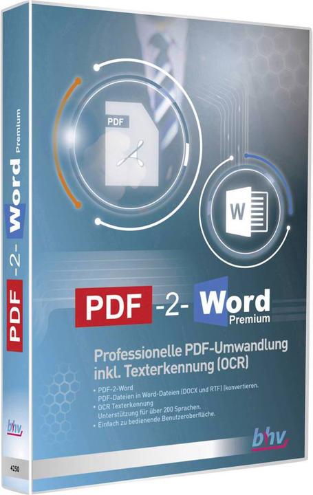 Actual product image Bhv PDF-2-Word Premium (1 User, unlimited)