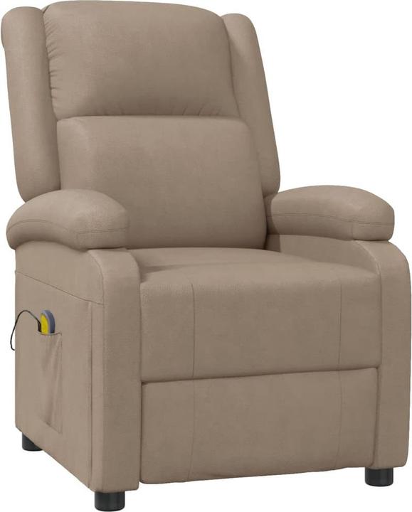 VidaXL Massagesessel Cappuccino-Braun Kunstleder