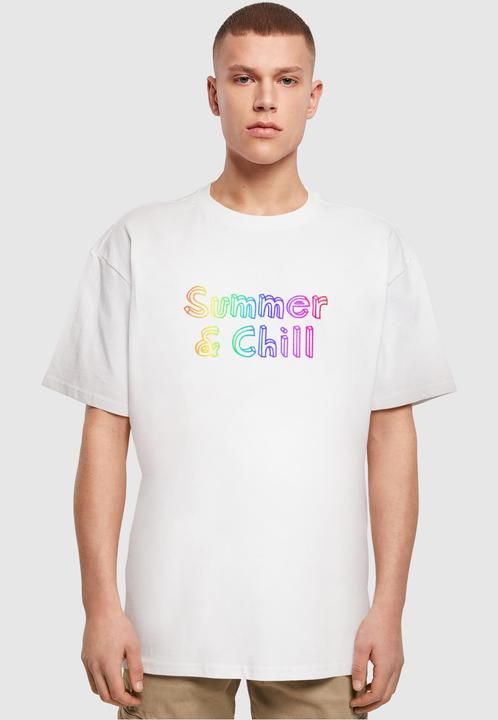 Actual product image Merchcode Summer And Chill Rainbow Heavy Oversized Tee - 117931 (XL)