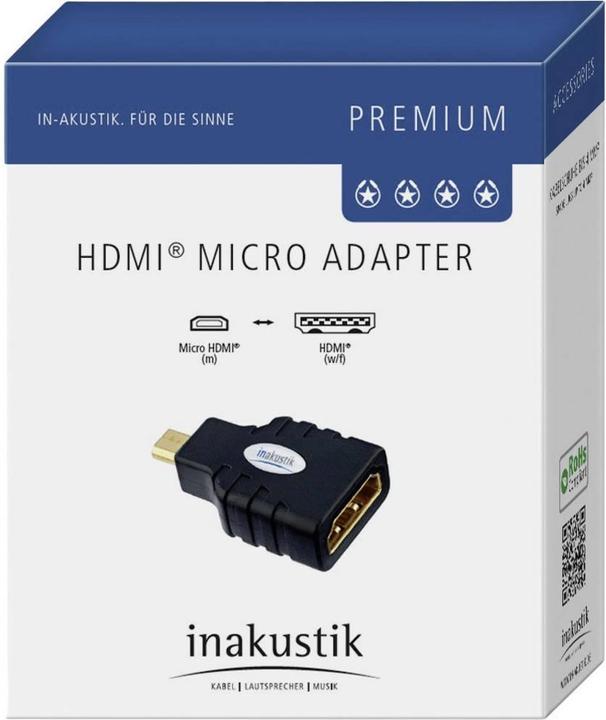 Actual product image Inakustik Micro HDMI to (HDMI, 3 cm)
